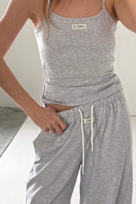 Майка на бретелях GREY